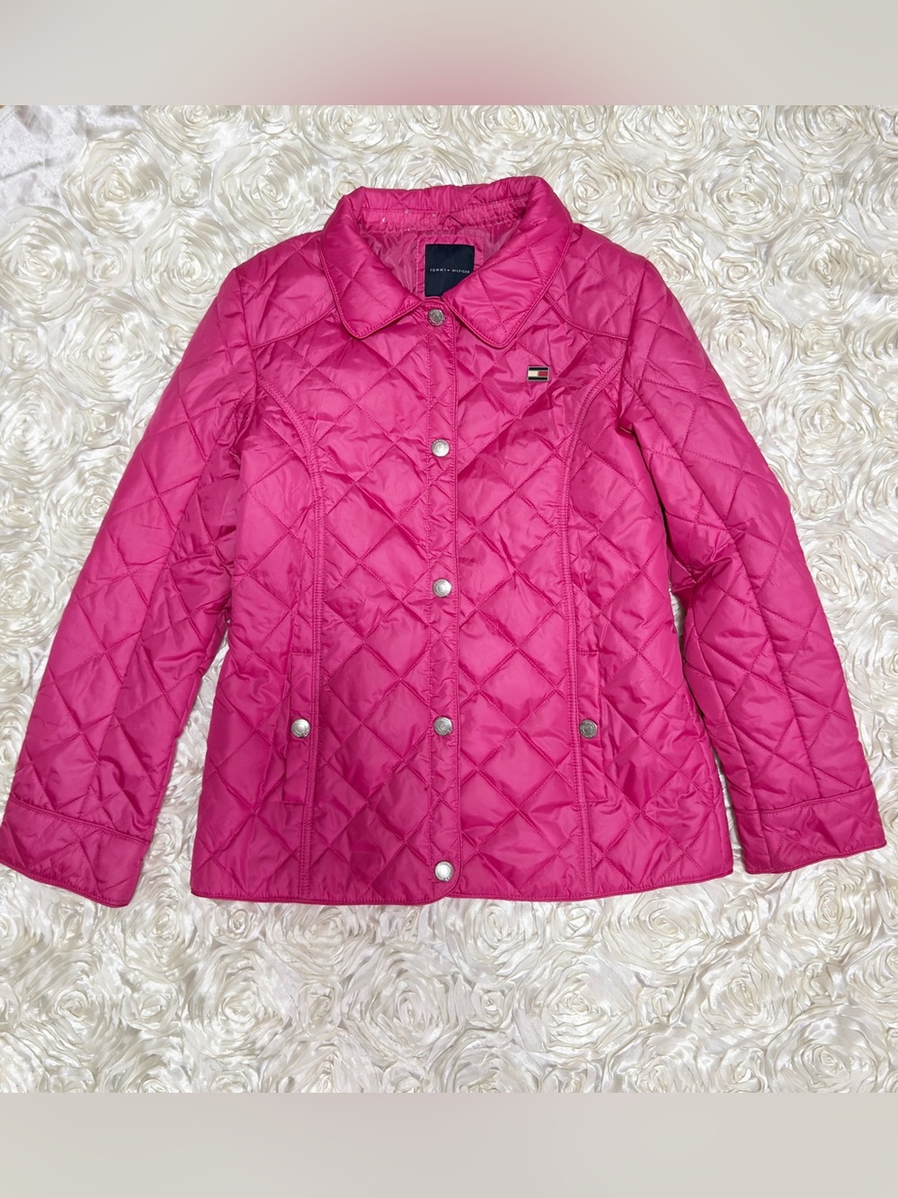 Tommy Hilfiger Quilted Hot Pink Puffer Jacket